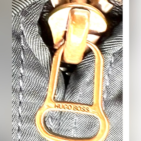 Hugo Boss Orange Men’s Dark Blue Bomber Pilot Blouson Jacket, Size 42R - Picture 5 of 9